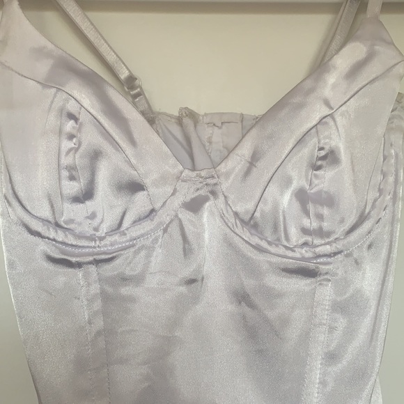 White satin bustier size xxs - Picture 4 of 12